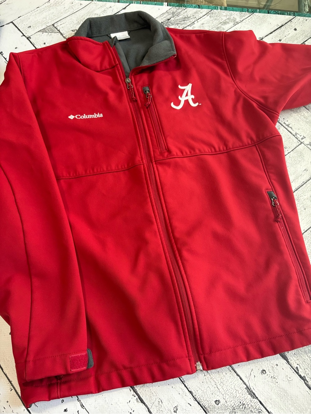 Columbia Sportswear Alabama Crimson Tide Full Zip Softshell Jacket Men’s XL